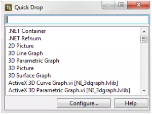جستجوی بلوک های مورد نظر در labview