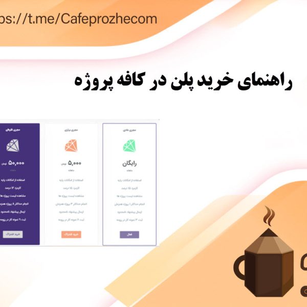 راهنمای خرید پلن در کافه پروژه